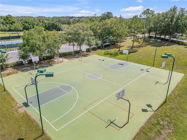 5849 Ansley Way, Mount Dora, FL 32757 - view of sport court with community basketball court and a yard