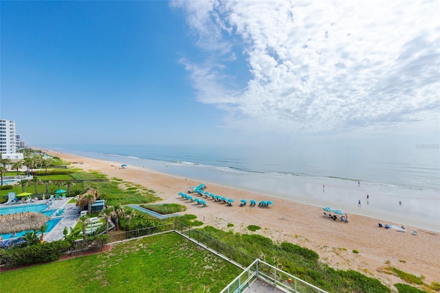 1051 Ocean Shore Blvd Unit 502, Ormond Beach, FL 32176 - water view featuring nearby beach