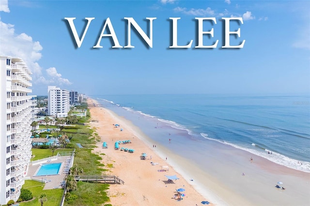 1051 Ocean Shore Blvd Unit 502, Ormond Beach, FL 32176 - water view featuring nearby beach