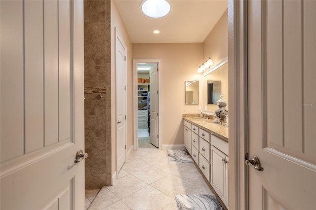 2939 Bella Flore Ter, New Smyrna Beach, FL 32168 - full bathroom featuring double vanity and tile patterned floors