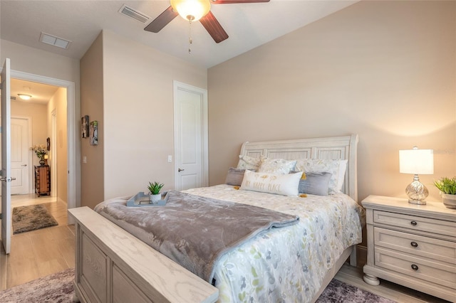 2939 Bella Flore Ter, New Smyrna Beach, FL 32168 - bedroom featuring light wood-style flooring and ceiling fan