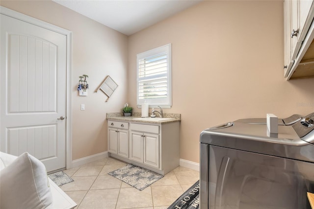 2939 Bella Flore Ter, New Smyrna Beach, FL 32168 - washroom with cabinet space and light tile patterned floors
