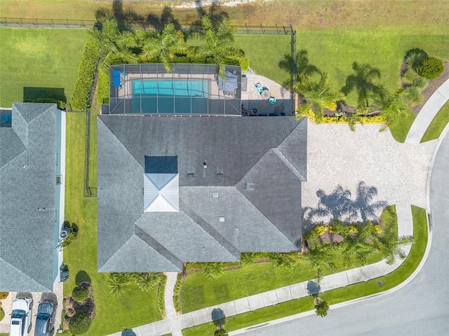 2939 Bella Flore Ter, New Smyrna Beach, FL 32168 - bird's eye view of a pool area