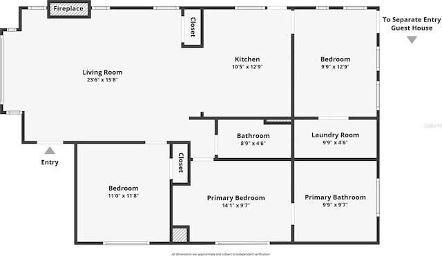 402 N Orange St, New Smyrna Beach, FL 32168 - view of home floor plan