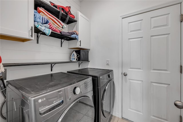 3116 Crab Trap Dr, New Smyrna Beach, FL 32168 - washroom with cabinet space and washing machine and clothes dryer