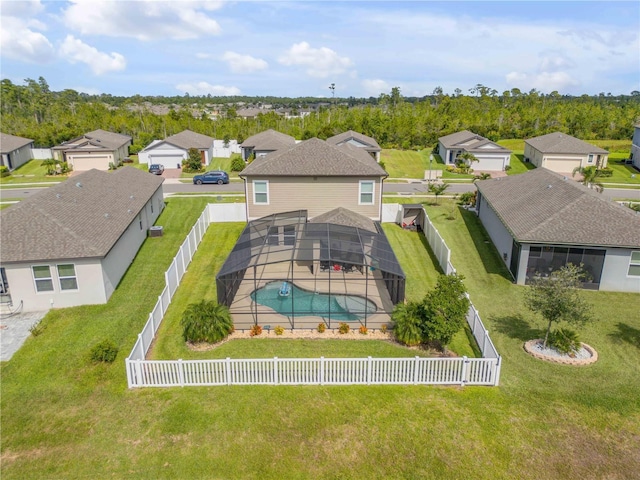 3116 Crab Trap Dr, New Smyrna Beach, FL 32168 - aerial view of residential area featuring a pool area