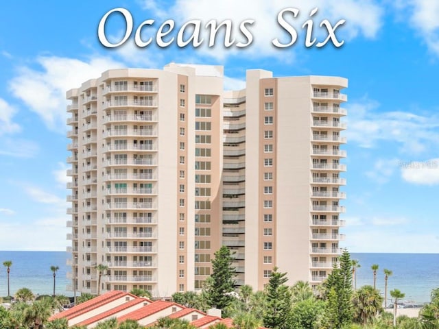 2967 S Atlantic Ave Unit 508, Daytona Beach, FL 32118 - view of apartment building / complex featuring a water view