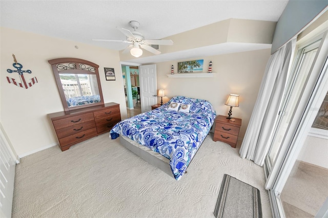 2967 S Atlantic Ave Unit 508, Daytona Beach, FL 32118 - bedroom with carpet flooring and ceiling fan