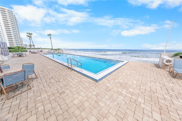 2967 S Atlantic Ave Unit 508, Daytona Beach, FL 32118 - community pool with a patio area and a water view