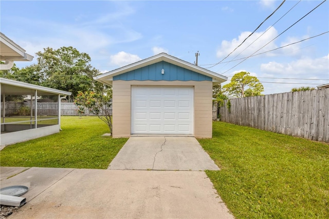 2416 Pine Tree Dr, Edgewater, FL 32141 - detached garage with concrete driveway