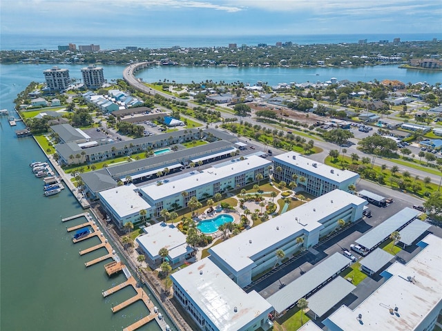 325 N Causeway Unit B305, New Smyrna Beach, FL 32169 - view of urban area with a large body of water and a pool area