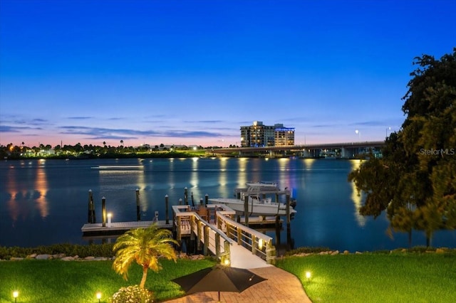 206 Canova Dr, New Smyrna Beach, FL 32169 - dock featuring a water view