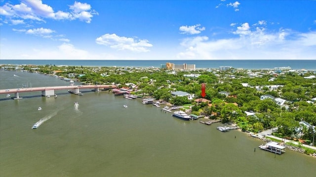 206 Canova Dr, New Smyrna Beach, FL 32169 - drone / aerial view of a notable bridge and a nearby body of water
