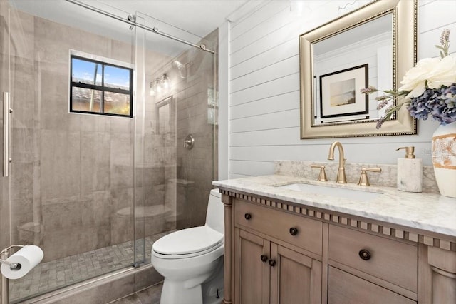 206 Canova Dr, New Smyrna Beach, FL 32169 - full bath featuring vanity and a shower stall