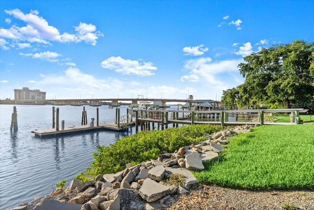 206 Canova Dr, New Smyrna Beach, FL 32169 - dock area featuring a water view