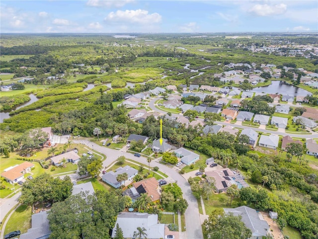 527 Old Minorcan Trl, New Smyrna Beach, FL 32168 - aerial overview of property's location with nearby suburban area