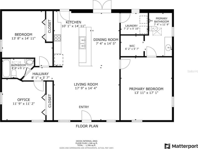 527 Old Minorcan Trl, New Smyrna Beach, FL 32168 - view of floor plan / room layout