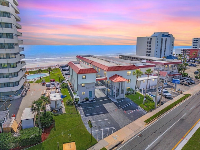 1404 N Atlantic Ave Unit 70, Daytona Beach, FL 32118 - aerial view of waterfront with a beach
