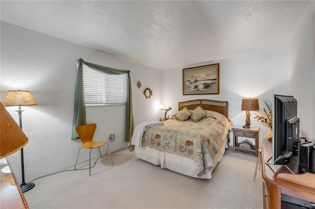 1404 N Atlantic Ave Unit 70, Daytona Beach, FL 32118 - carpeted bedroom with a textured ceiling