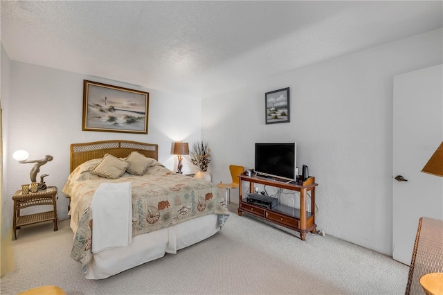 1404 N Atlantic Ave Unit 70, Daytona Beach, FL 32118 - bedroom with carpet and a textured ceiling