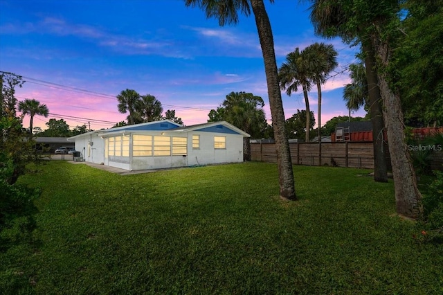 211 Fox Pl, Port Orange, FL 32127 - view of yard with a sunroom