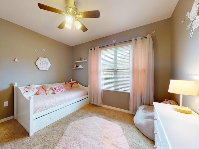 2731 Star Coral Ln, New Smyrna Beach, FL 32168 - bedroom featuring carpet and ceiling fan