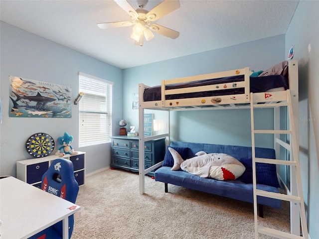 2731 Star Coral Ln, New Smyrna Beach, FL 32168 - bedroom with carpet floors and a ceiling fan