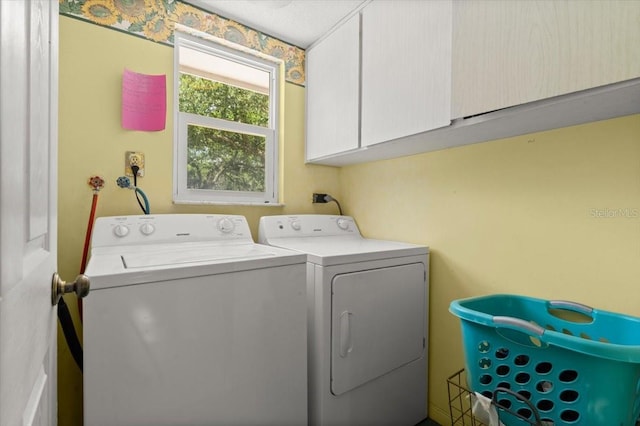 20 Putnam Ave, Ormond Beach, FL 32174 - washroom featuring cabinet space and independent washer and dryer