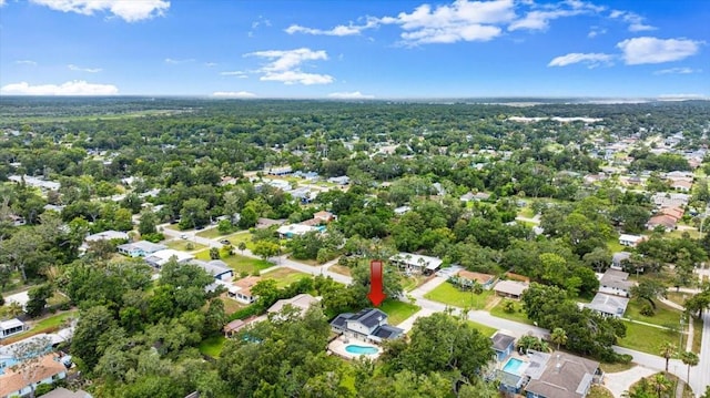 20 Putnam Ave, Ormond Beach, FL 32174 - aerial view of property and surrounding area with nearby suburban area
