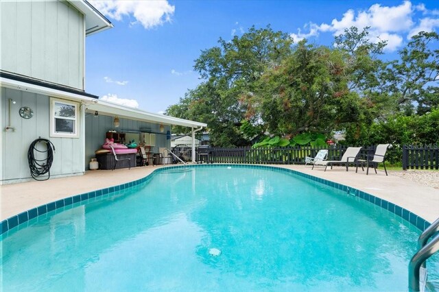 20 Putnam Ave, Ormond Beach, FL 32174 - view of pool with a patio and a fenced backyard