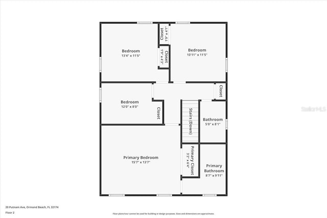 20 Putnam Ave, Ormond Beach, FL 32174 - view of room layout