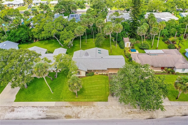 aerial perspective of suburban area