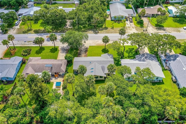 aerial view of residential area