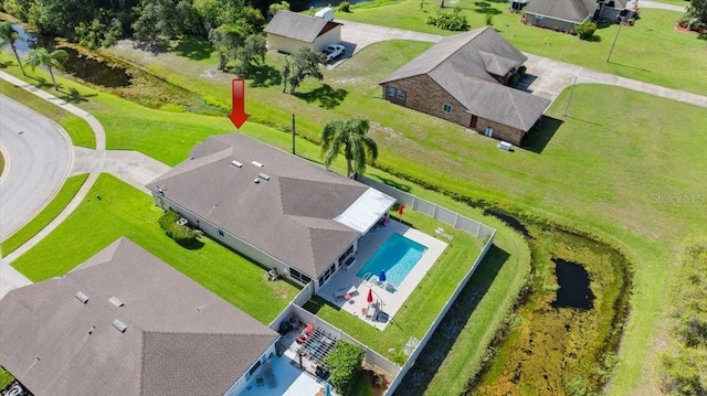 318 Two Oaks Dr, Edgewater, FL 32141 - drone / aerial view of a pool area