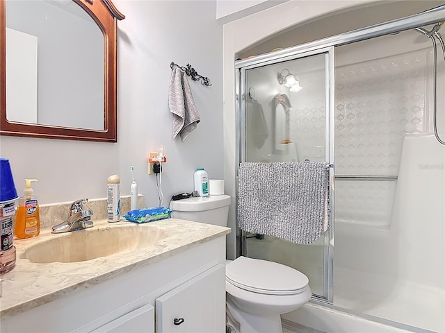 44 Fore Dr, New Smyrna Beach, FL 32168 - bathroom with vanity and a stall shower