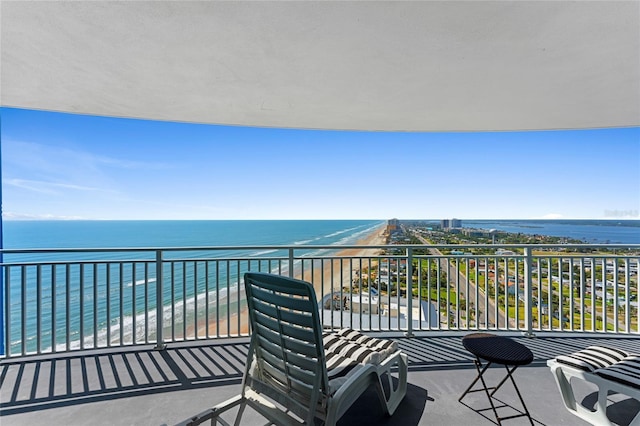 2625 S Atlantic Ave Unit 28Se, Daytona Beach Shores, FL 32118 - balcony featuring a water view