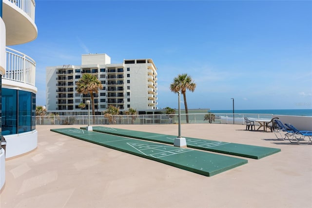 2625 S Atlantic Ave Unit 28Se, Daytona Beach Shores, FL 32118 - view of community featuring shuffleboard and a water view