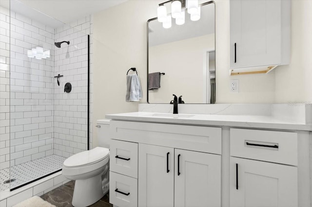 129 Rogers Pl, Port Orange, FL 32127 - full bathroom featuring a tile shower and vanity