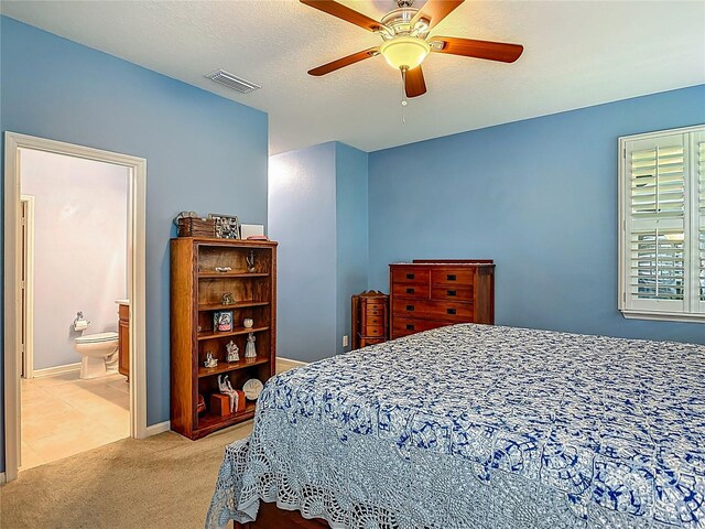 3361 Pegaso Ave, New Smyrna Beach, FL 32168 - bedroom featuring light carpet and a ceiling fan