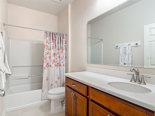 3361 Pegaso Ave, New Smyrna Beach, FL 32168 - full bath with tile patterned floors, vanity, and shower / tub combo