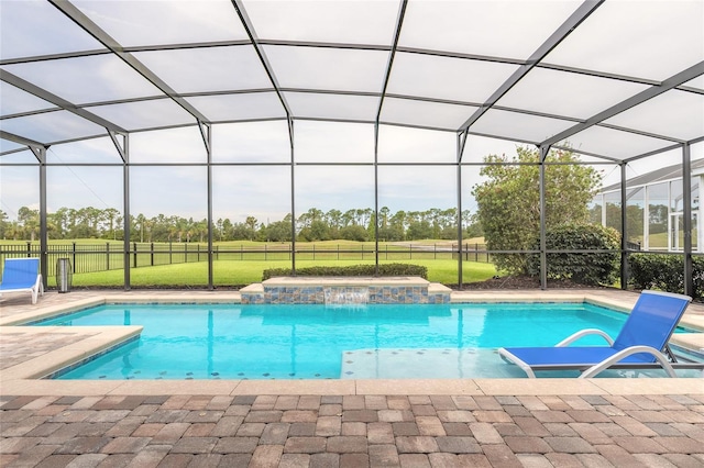 2931 Bella Flore Ter, New Smyrna Beach, FL 32168 - swimming pool featuring a lanai and a patio