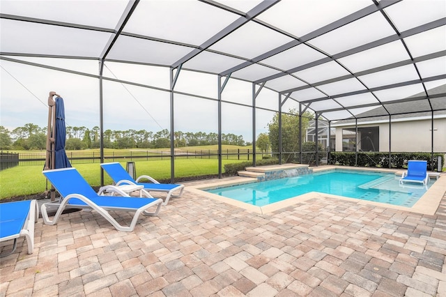 2931 Bella Flore Ter, New Smyrna Beach, FL 32168 - outdoor pool with a patio, a lanai, and a jacuzzi