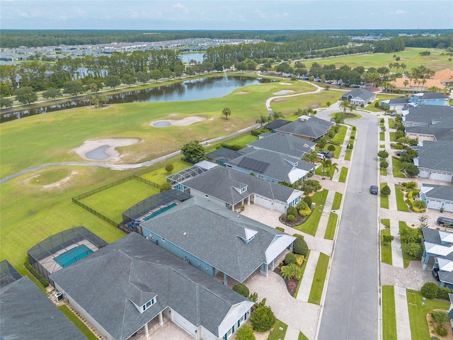 2931 Bella Flore Ter, New Smyrna Beach, FL 32168 - aerial view of residential area featuring a golf club and a large body of water
