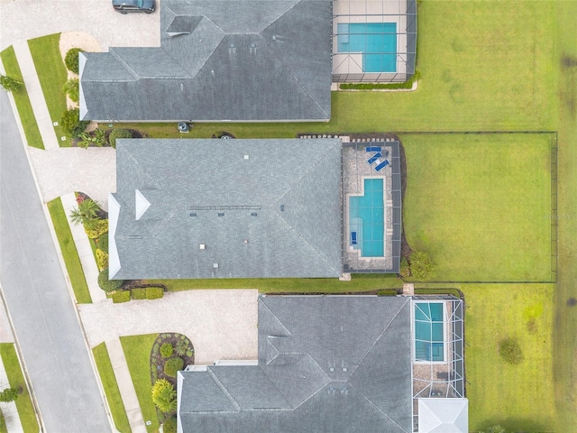 2931 Bella Flore Ter, New Smyrna Beach, FL 32168 - bird's eye view of a pool area