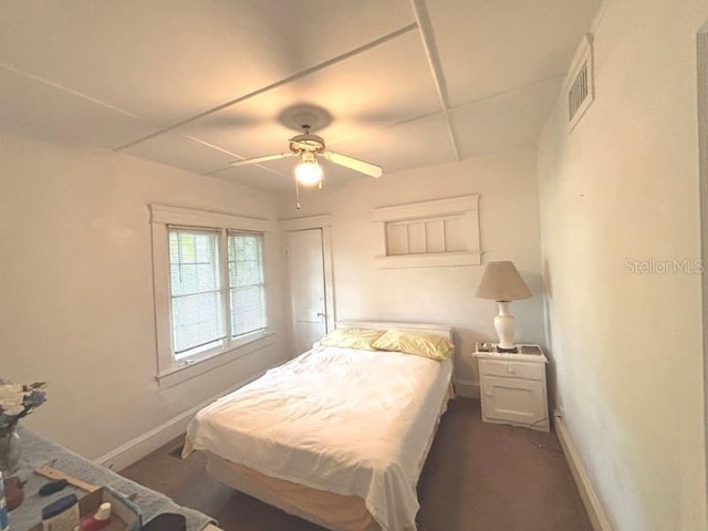 322 Taylor Ave, Daytona Beach, FL 32114 - bedroom with baseboards and ceiling fan