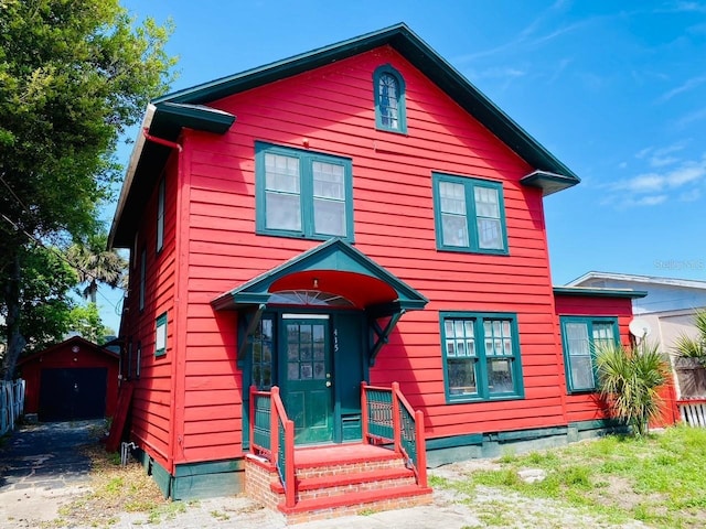 view of front of property