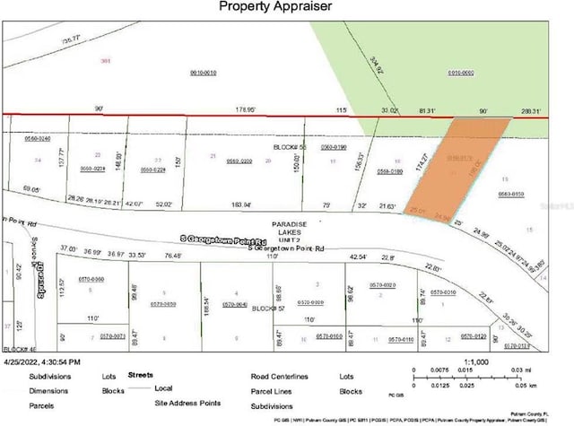 S Georgetown Point Rd, Georgetown FL, 32139 land for sale