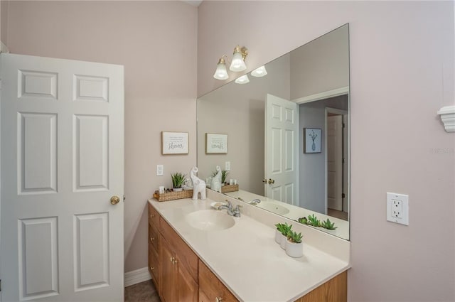 bathroom with vanity