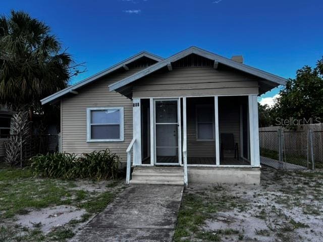 view of bungalow-style house