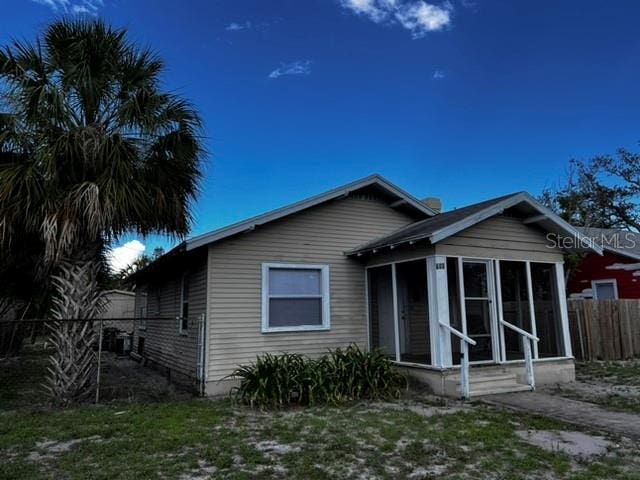 view of front of home